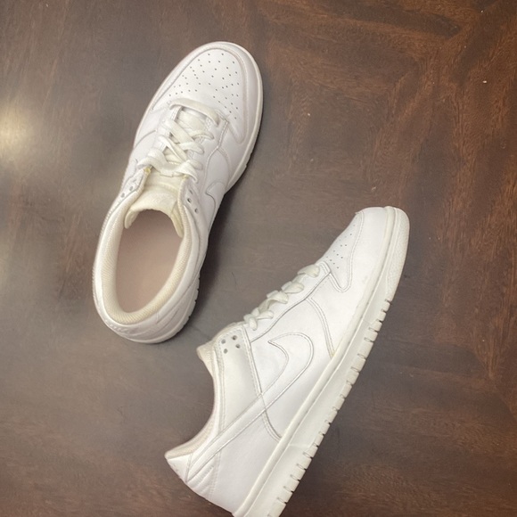 Triple White Nike Dunks - Picture 6 of 6